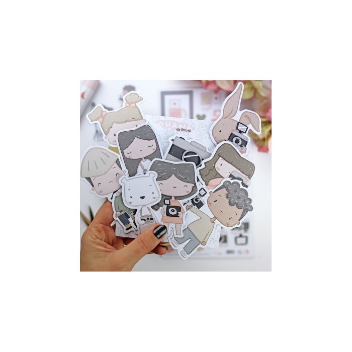 Recortables Ohana de Foto die-cuts set | Alúa Cid