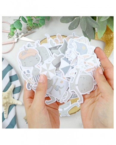 Recortables Holidadis Ilustrations die-cuts set | Alúa Cid