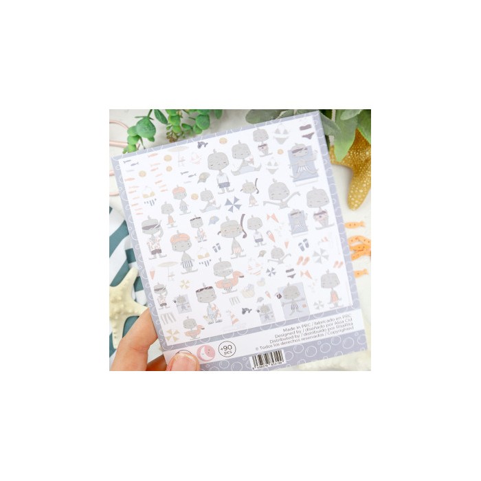 Recortables Holidadis Ilustrations die-cuts set | Alúa Cid