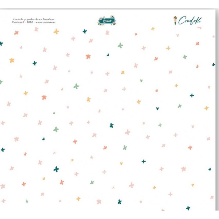 Cocoloko - Gaia- Vellum Cruces De Colores 30.5x30.5