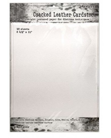 Distress Cracked Leather Cardstock 22x28cm