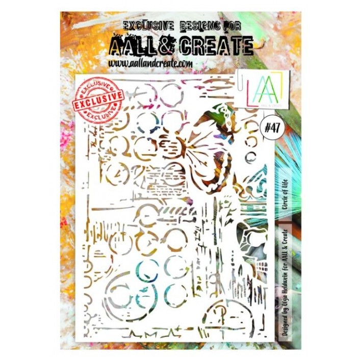 AALL&CREATE -STENCIL - A4 Nro47