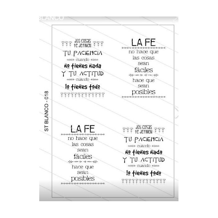 Lámina en Vinilo Transparente Color Blanco ST018