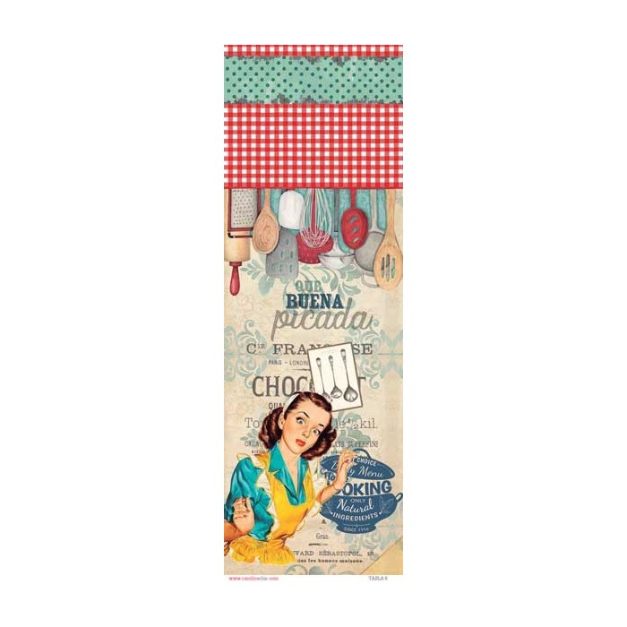 Lamina rectangular autoadhesiva Tabla_08 by Caroline