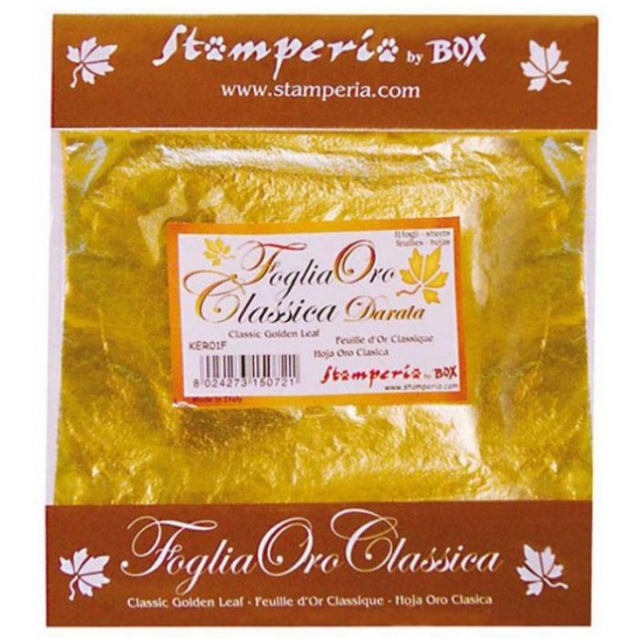 STAMPERIA PACK -HOJAS DE ORO CLÁSICA