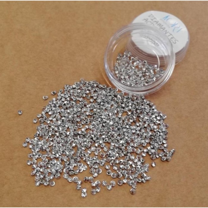 Diamantes acrílicos - Plateados