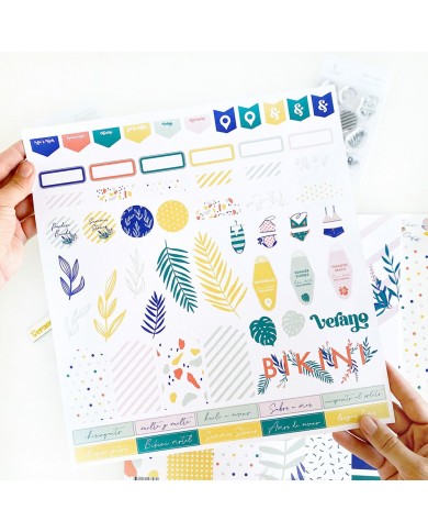 Cocoloko - BIKINI - Colección de Papeles + Die cuts recortables - 30x30cm