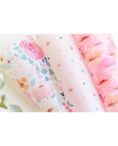 Colección Aida - Pack de Vellum Flora (3 unidades)