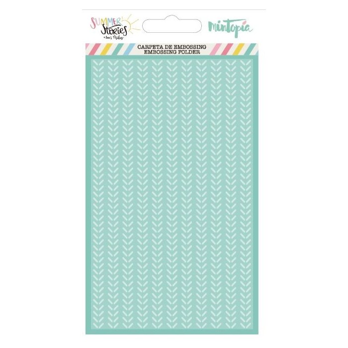 Mintopia - Summer Stories - Carpeta de embossing Trenzado CEMT000014