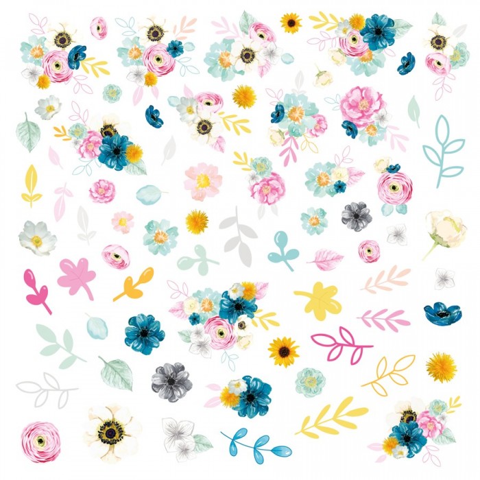 Mintopia- Imagine - Die cuts flores