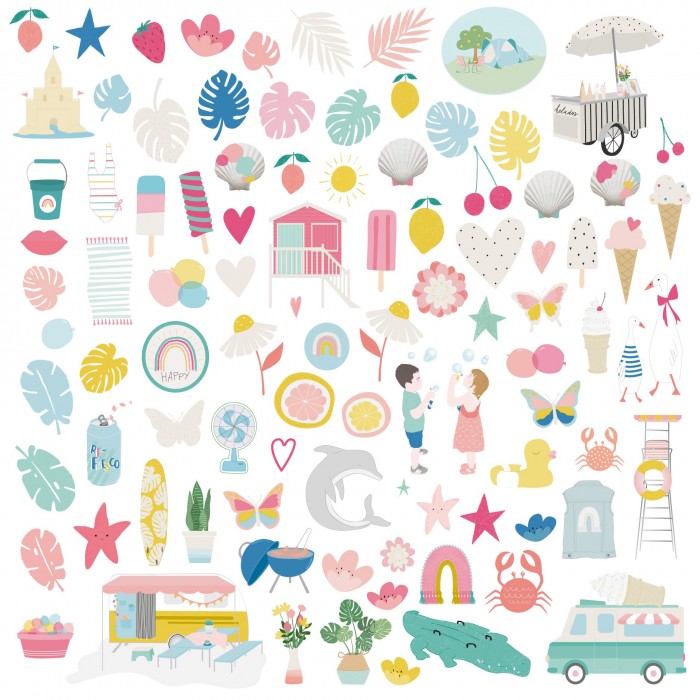 Mintopia - Summer Stories - Die cuts ilustraciones