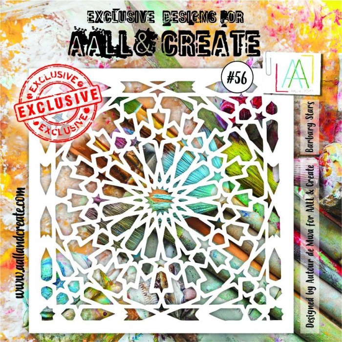 STENCIL -AALL&CREATE - 15x15 Nro56