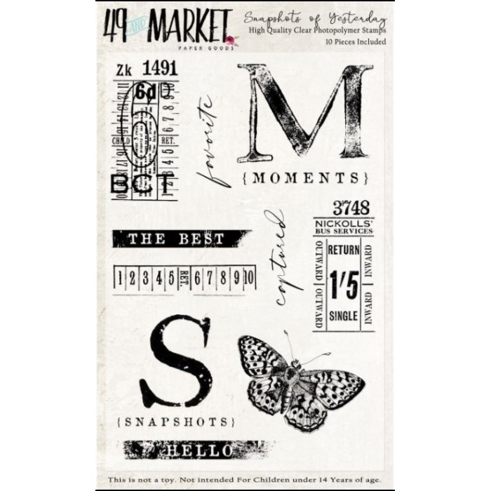49andMarket - Sellos -Snapshots of Yesterday Stamp Set VAC-32280