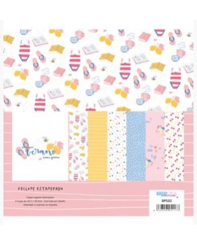 SAMIGARRA - Papel Vellum -EL MEJOR VERANO 6 hojas