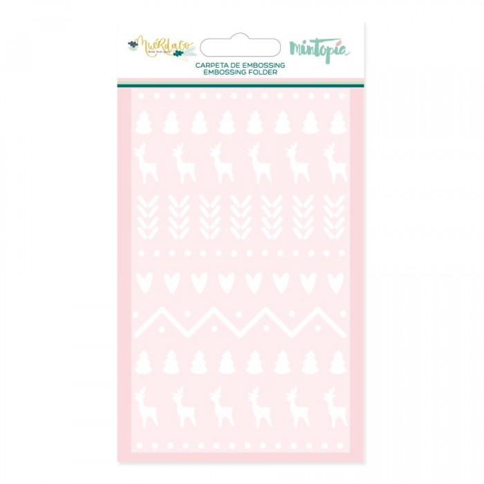 Mintopia - Muerdago - Carpeta de embossing bordes navideños VVMT008068