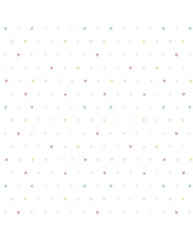 Mintopia -Muérdago- Tela Falso cuero corazones