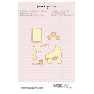 SAMI GARRA - LAZOS -Troquel Patín Corazón y sello