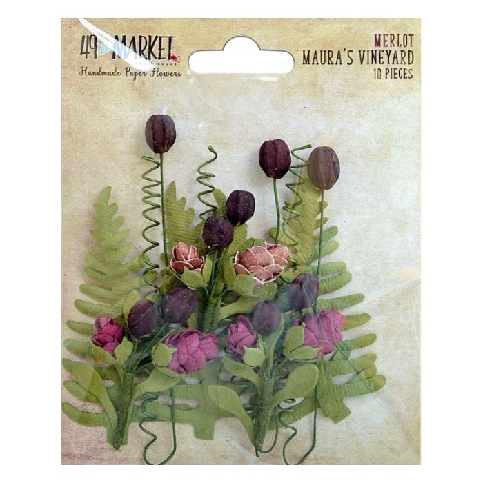 49andMarket - Flores - Merlot - 32464