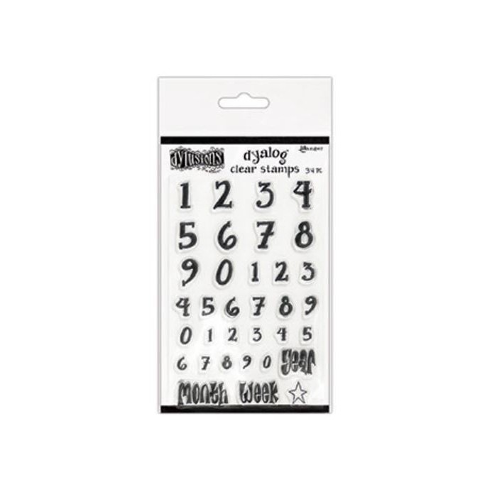 DYALOG CLEAR STAMP SET - NUMEROLOGY