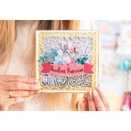 Johanna Rivero - Chipboard Madera Cuadrado De FLORES SCB35