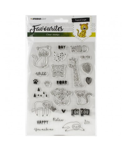 Studio Light Favourites A5 Stamps - TROPICAL JUNGLE