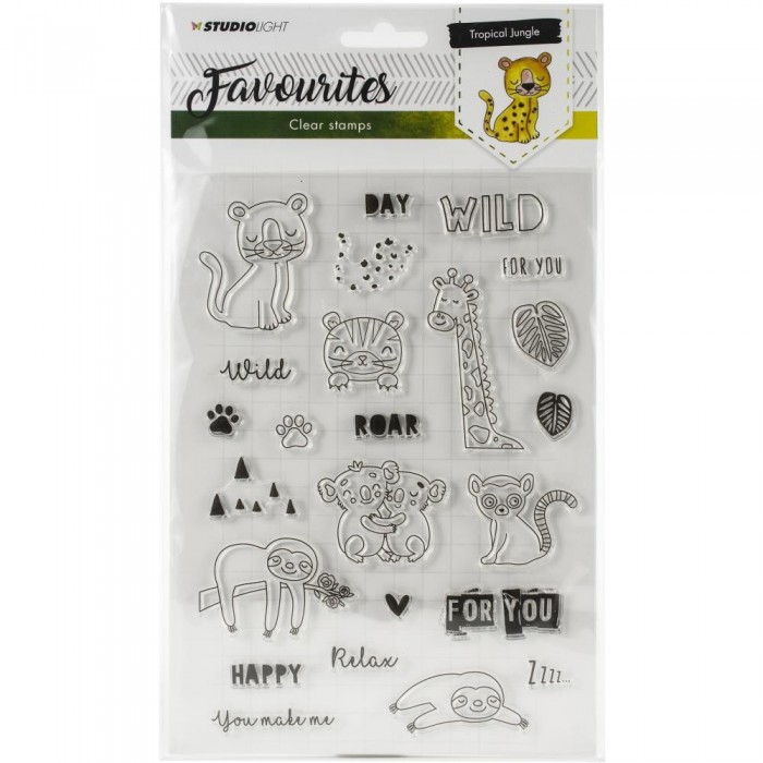 Studio Light Favourites A5 Stamps - TROPICAL JUNGLE