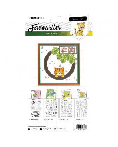 Studio Light Favourites A5 Stamps - TROPICAL JUNGLE
