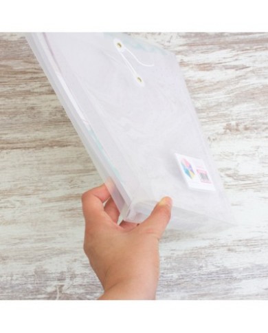 Preventa Sobre de plástico Transparente Expandible con fuelle para papeles 30.5x30.5