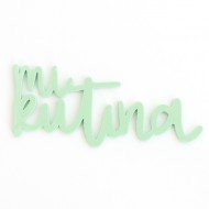 Título de metacrilato Kimidori Colors Mi rutina Verde