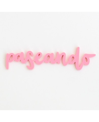 Título de metacrilato Kimidori Colors Paseando Rosa VVKM001024