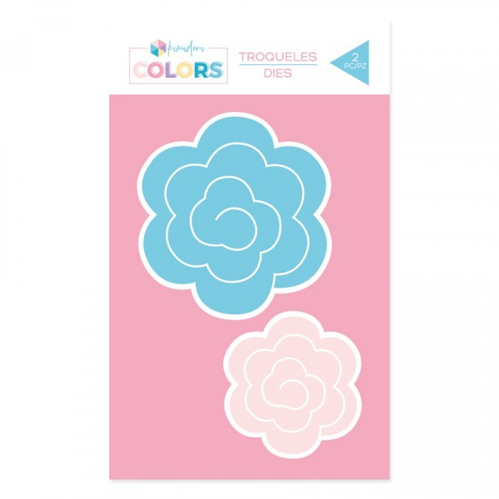 Troquel Kimidori Colors Flores en 3D