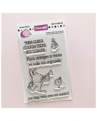 Sello Conejo blanco - Clearmi
