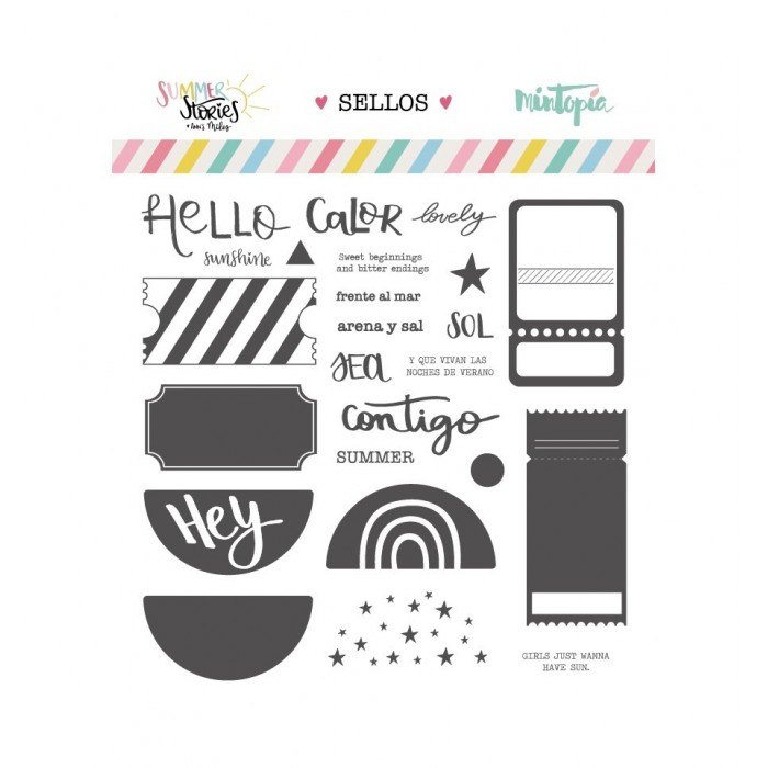 SET DE SELLOS TICKETS DE VERANO -