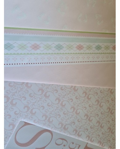 Set x 4 papeles surtidos - letras