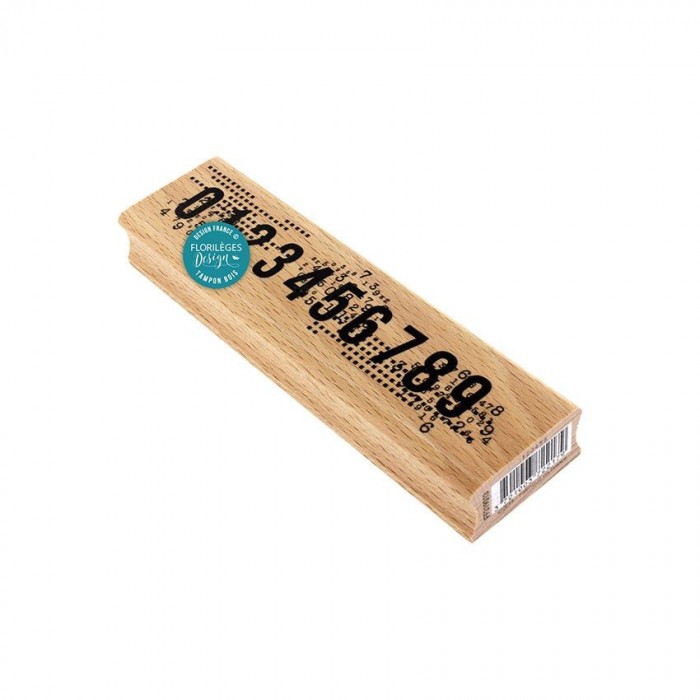 Sello de madera buffer 1 2 3 4 5 6 Florilèges