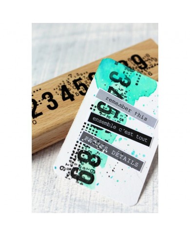 Sello de madera buffer 1 2 3 4 5 6 Florilèges