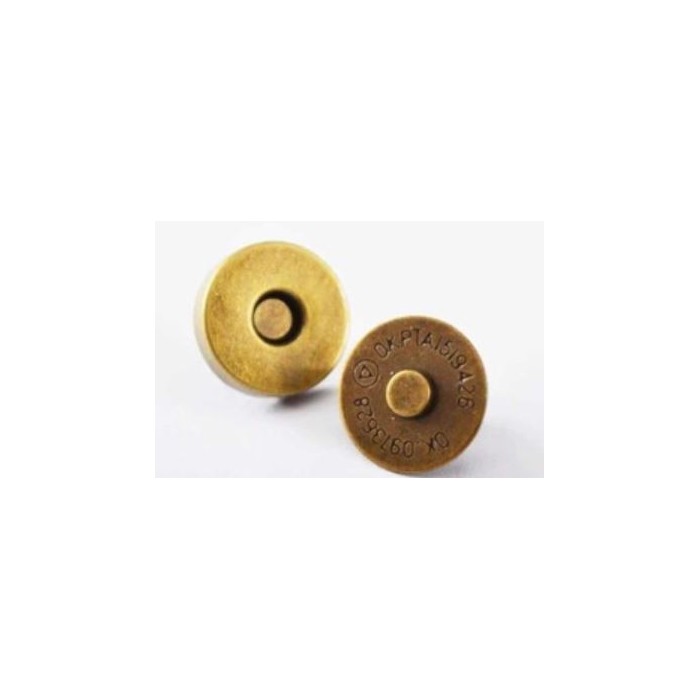 Broches a presión - Imantados - Chico -15 mm - Oro viejo