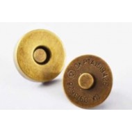 Broches a presión - Imantados - Chico -15 mm - Oro viejo