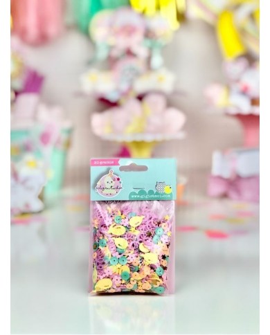 Set de confeti y lentejuelas GigieMoi Feliz en tu día