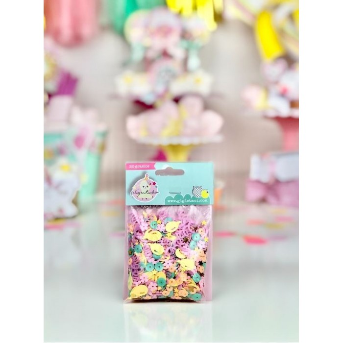 Set de confeti y lentejuelas GigieMoi Feliz en tu día