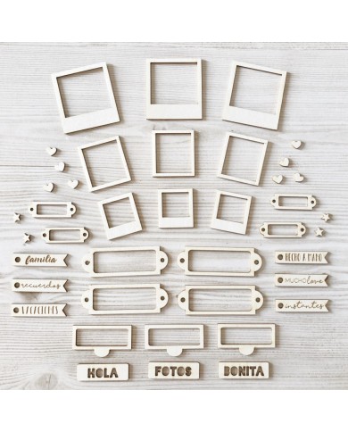 Set de maderitas etiquetas GigietMoi 100687