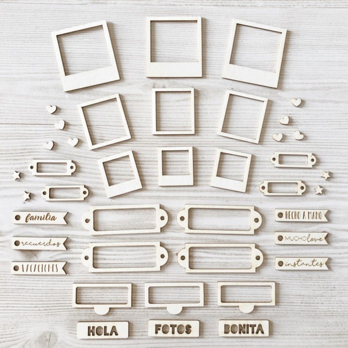 Set de maderitas etiquetas GigietMoi 100687