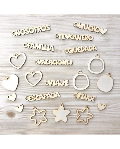 Set de maderitas colgantes GigietMoi 100663