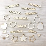 Set de maderitas colgantes GigietMoi 100663