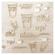 Set de maderitas café GigietMoi 100434