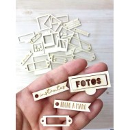 Set de maderitas etiquetas GigietMoi 100687