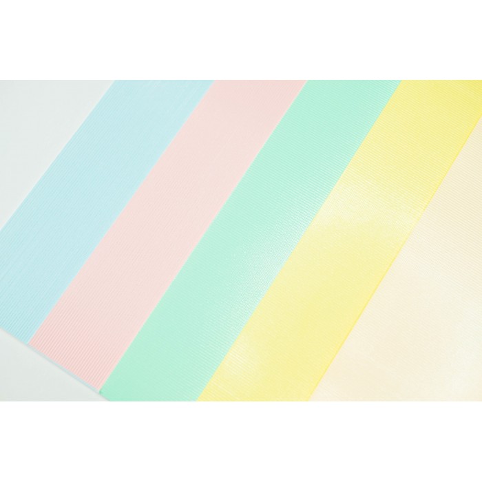 5 Cartulinas BRILLOS Satinado TEJIDO LINEAS- PACK Pasteles (Johanna Rivero)
