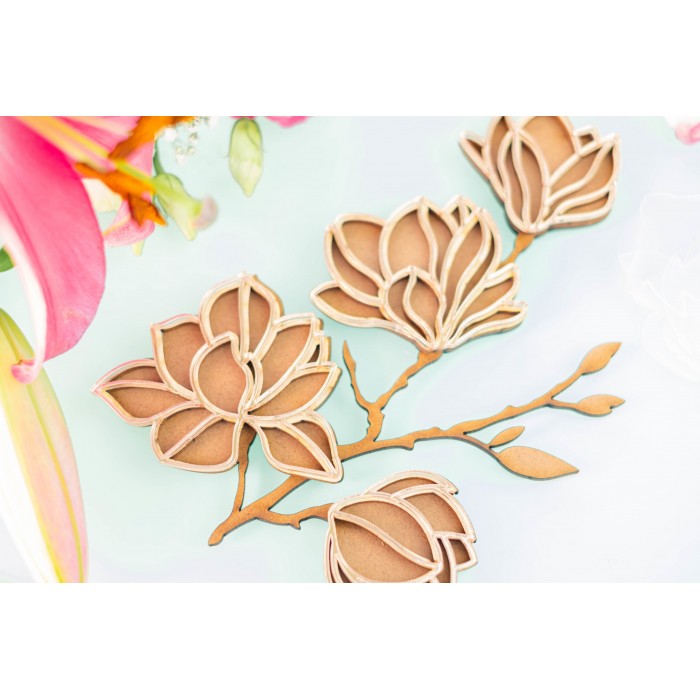 SHAKER Metacrilato ORO ROSA “TULIPANES” ( Circulo De Amor)