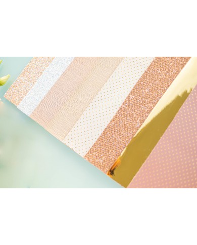 Ecopiel PUNTOS FOIL ROSA ( Johanna Rivero)