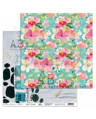 Papeles 8 doble faz mas 1 hoja de recortables "Love on Top" by Mimamolina & ABstudios